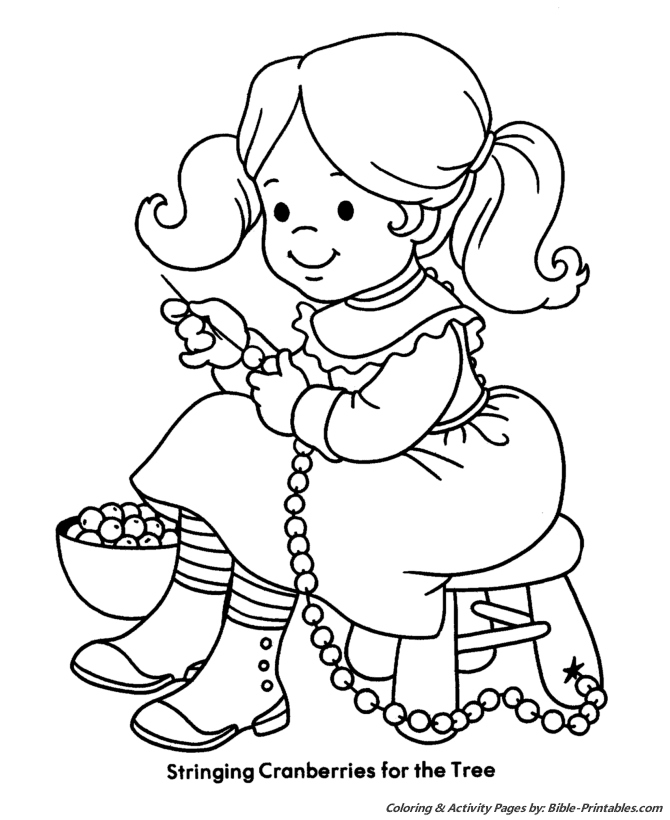  Christmas Kids Coloring Pages 11