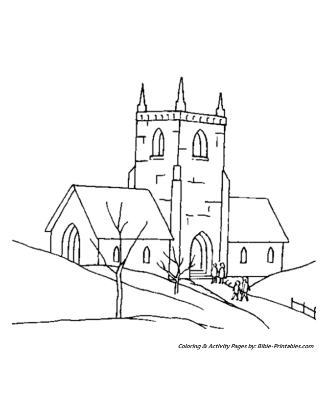  Christmas Scenes Coloring Pages 20