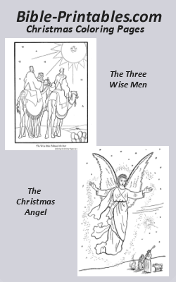Bible Christmas Coloring Pages
