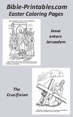Bible Easter Coloring Pages