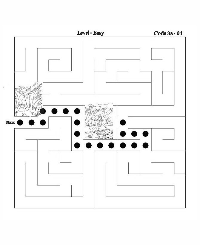 Bible Activity Maze (answer) - Baby Moses