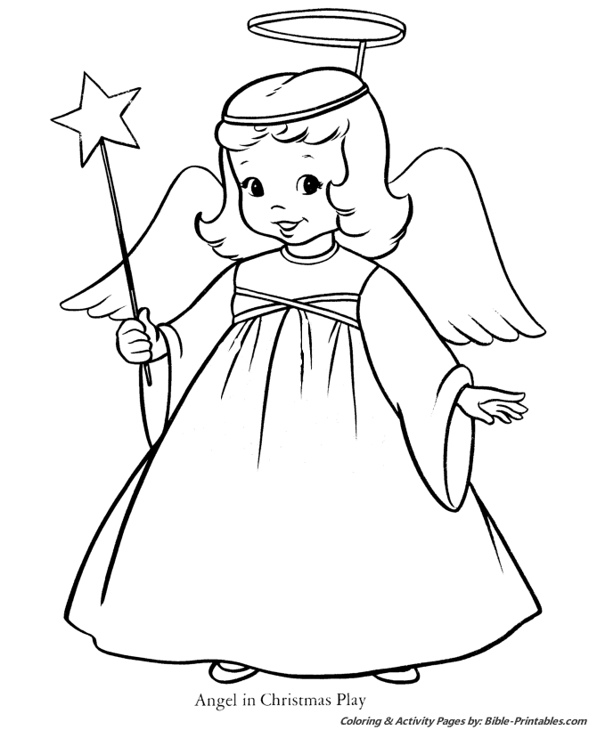  Christmas Kids Coloring Pages 1