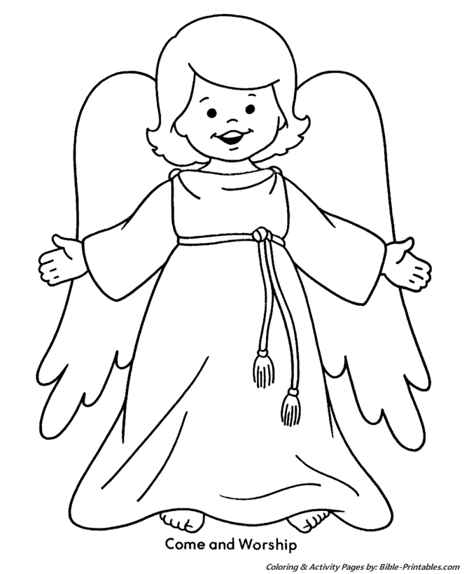  Christmas Kids Coloring Pages 2