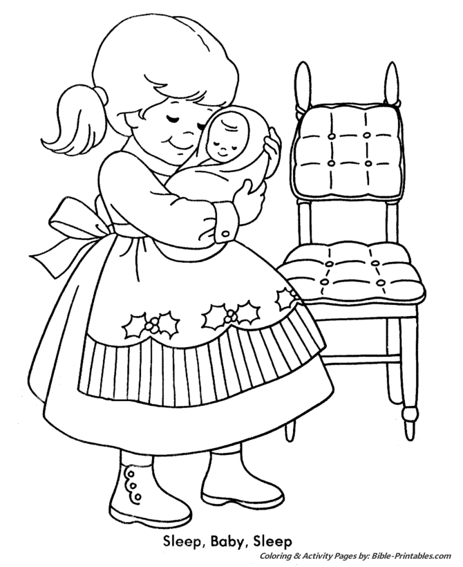  Christmas Kids Coloring Pages 12