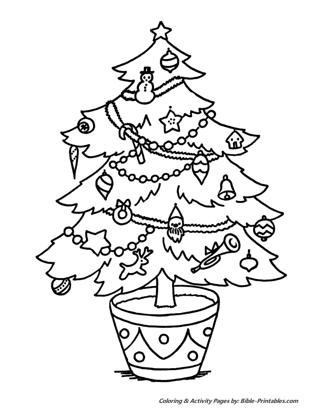 Christmas Scenes Coloring Pages 12