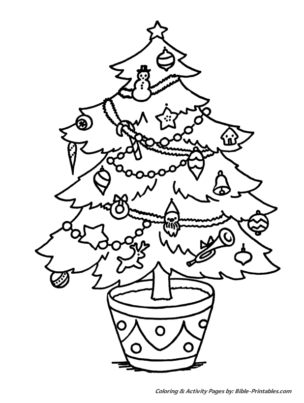  Christmas Scenes Coloring Pages 12