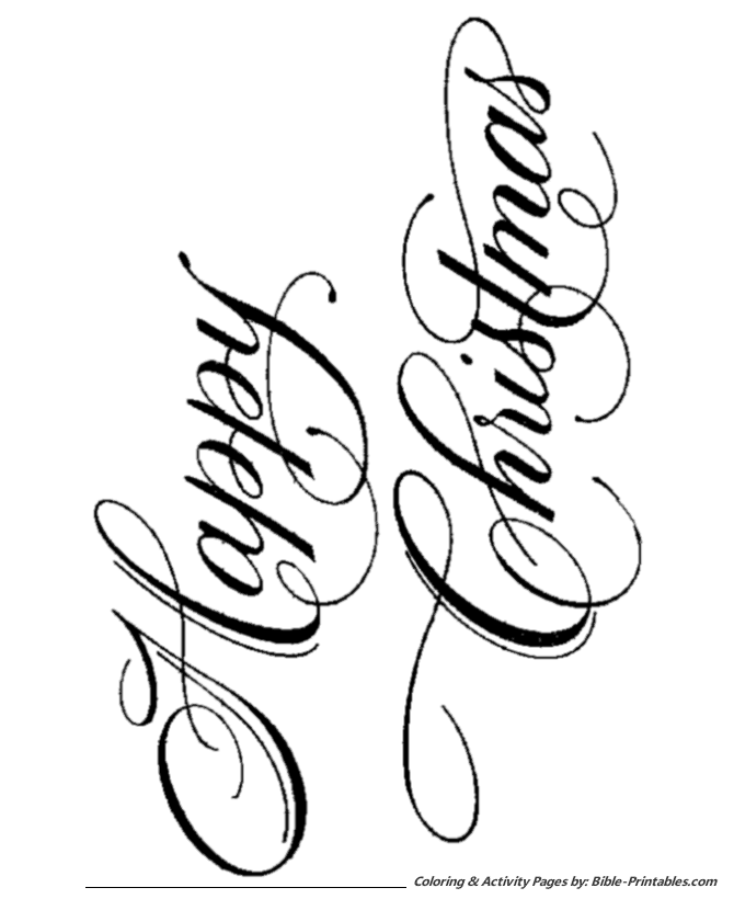 Script Cursive Coloring Pages