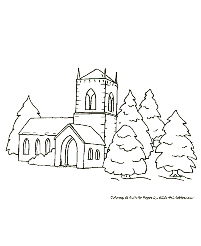 Christmas Scenes Coloring Pages 18