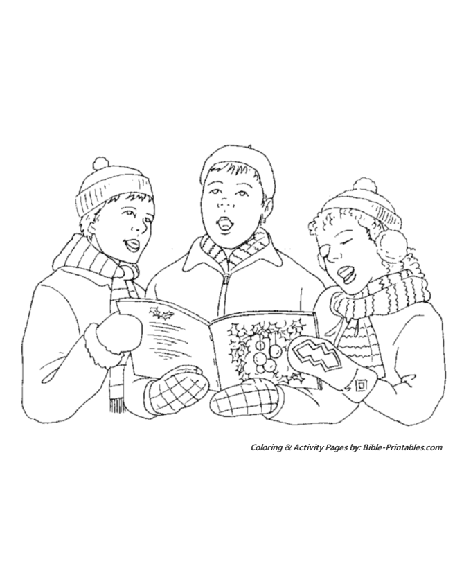  Christmas Scenes Coloring Pages 22