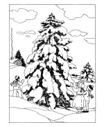 Classic Christmas Scenes Coloring Pages