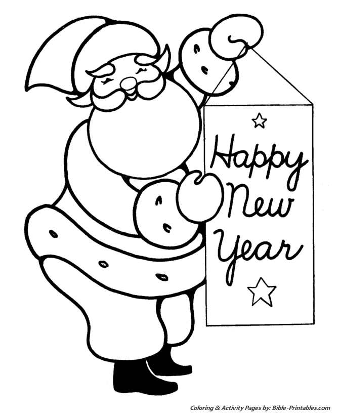 new years coloring pages preschool printables - photo #41