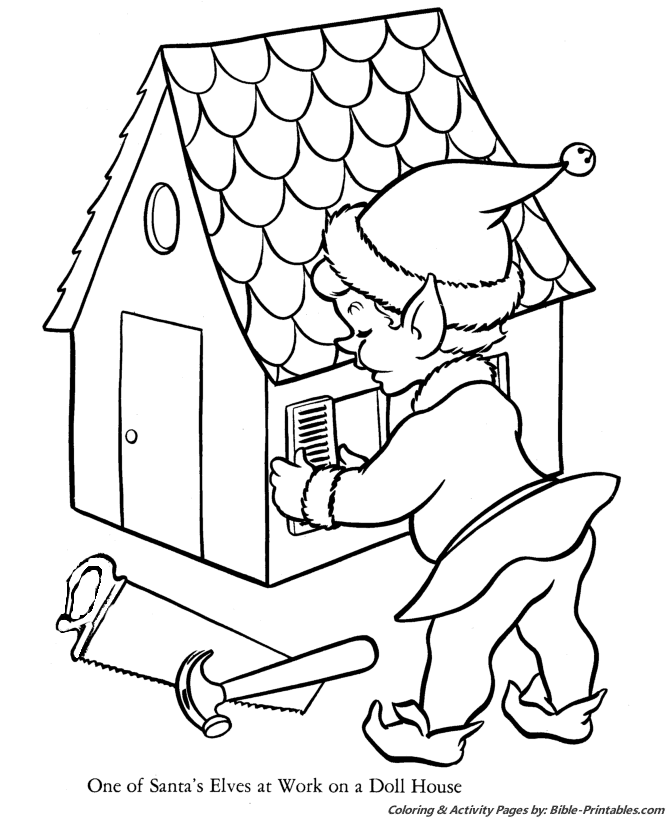 Santa Christmas Coloring Pages 6