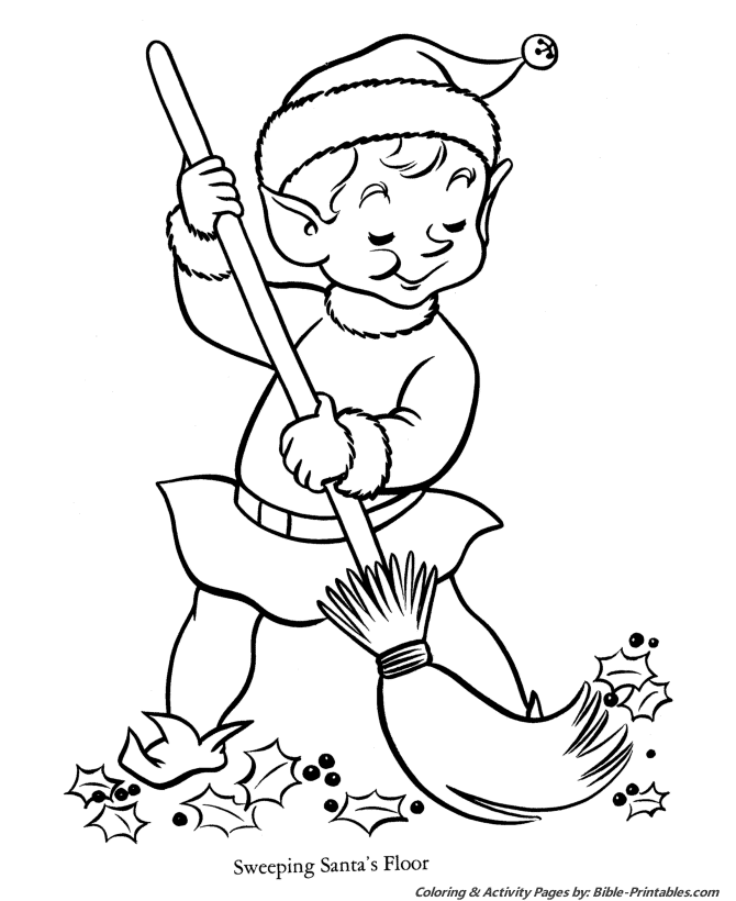Santa Christmas Coloring Pages 7