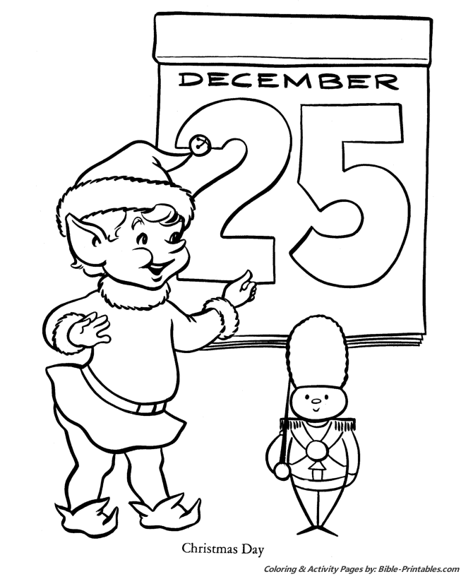 Santa Christmas Coloring Pages 9