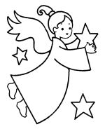 Pre-School Christmas Coloring Page