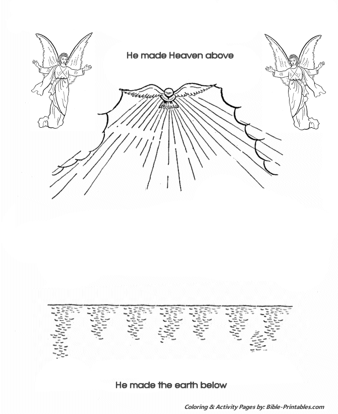  Bible Creation Story Coloring Pages 2