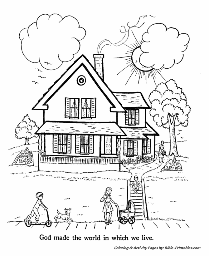 day 7 god rested coloring pages - photo #3