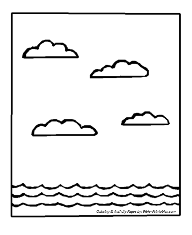 PreK-3 - Bible Creation Story Coloring Pages 2