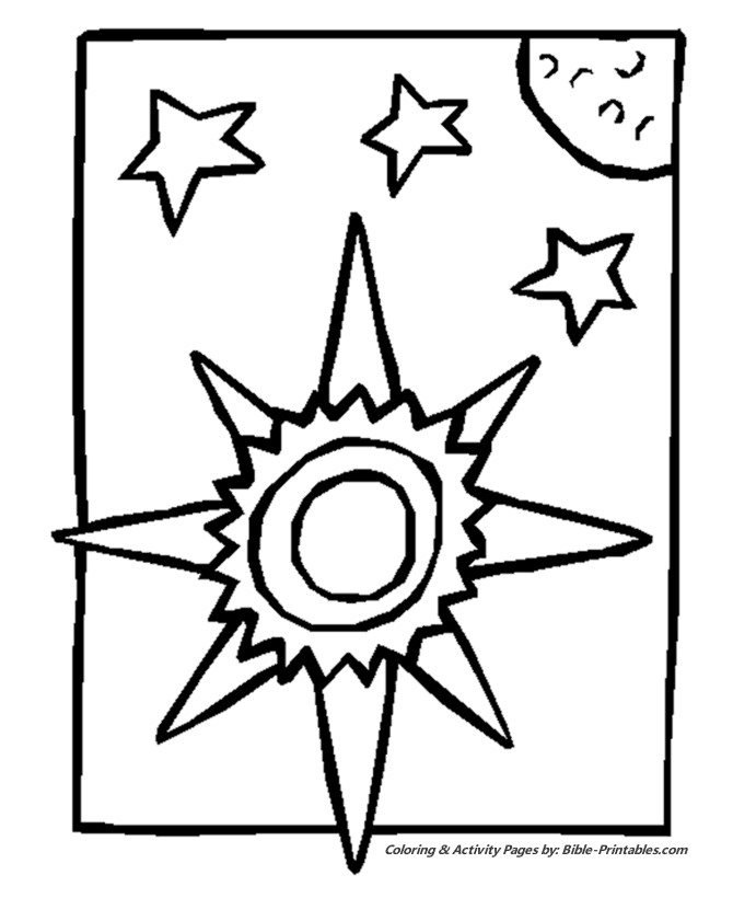 PreK-3 - Bible Creation Story Coloring Pages 4