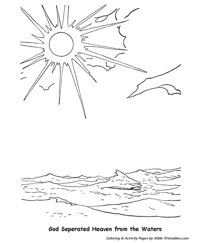 The Biblical Creation Story Coloring Pages 2