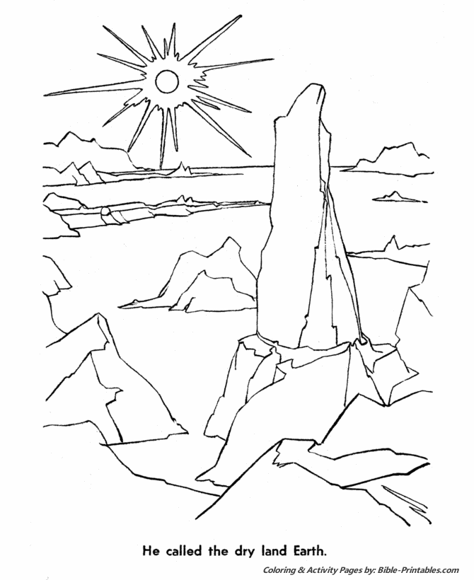 The Biblical Creation Story Coloring Pages 3