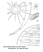  7 days of Creation Coloring Page