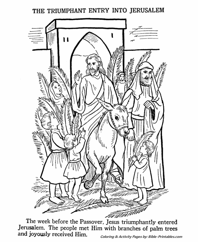 Easter Bible Coloring page 2 | Bible-Printables