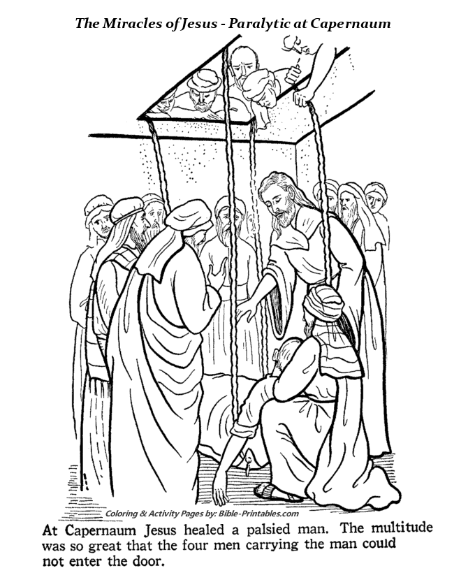 The Miracles of Jesus Coloring Pages 1