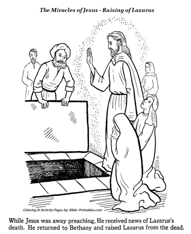 The Miracles of Jesus Coloring Pages 2