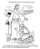 The Miracles of Jesus Coloring Pages