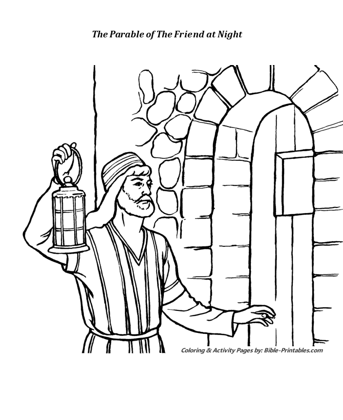 The Parables of Jesus Coloring Pages 1