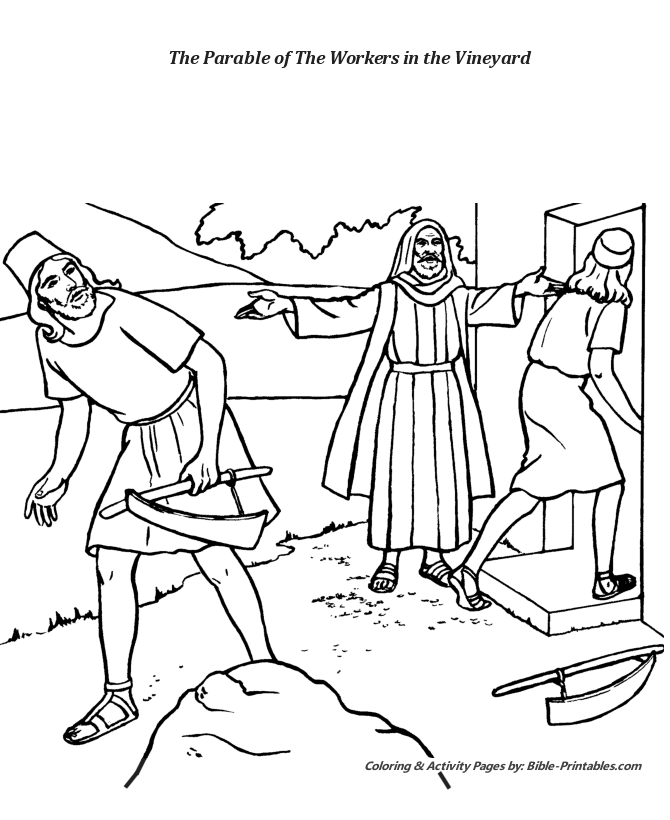 The Parables of Jesus Coloring Pages 