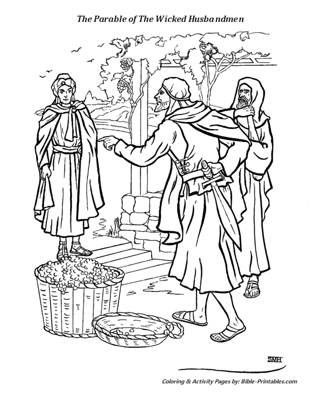 The Parables of Jesus Coloring Pages 