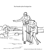 The Stories / Parables Jesus Told Coloring Page 1