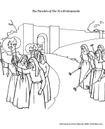 The Stories / Parables Jesus Told Coloring Page 1