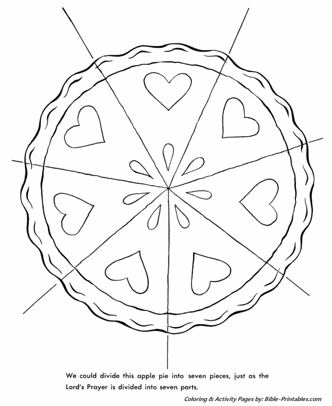 The Lords Prayer Coloring Page 7