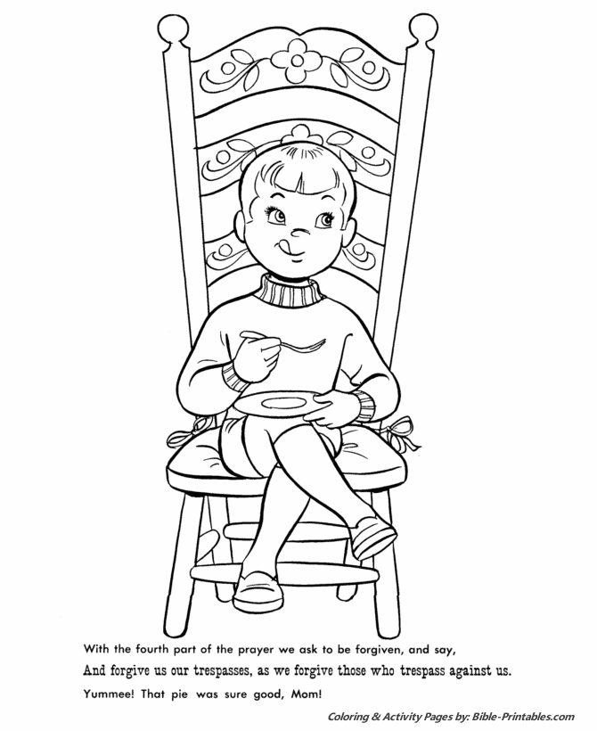 The Lords Prayer Coloring Page 17