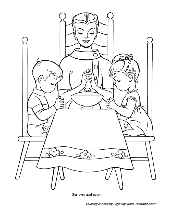 The Lords Prayer Coloring Page 22