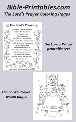 Lords Prayer Coloring Pages