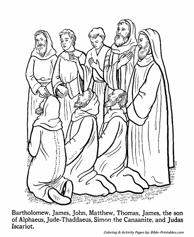 The Apostles Coloring Pages 6