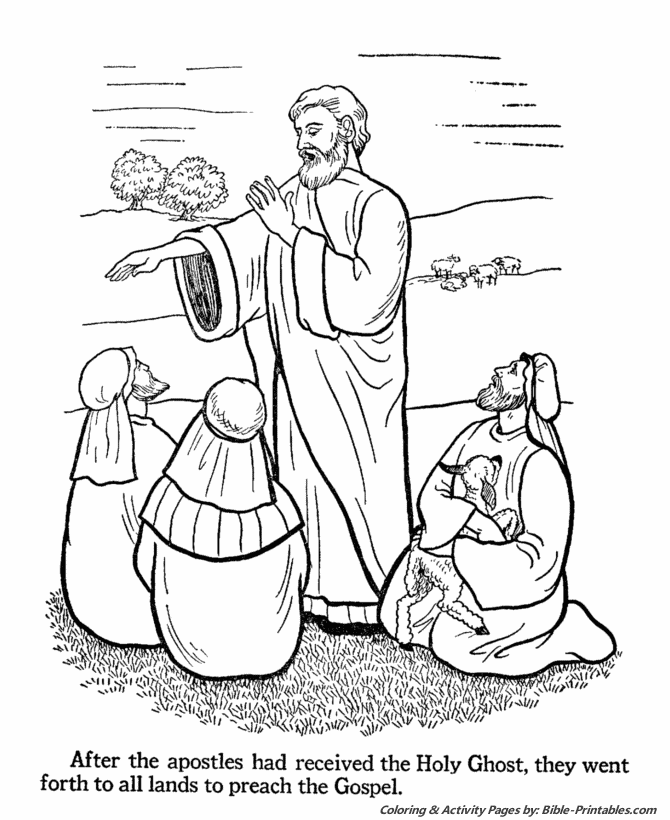 The Apostles Coloring Pages 10