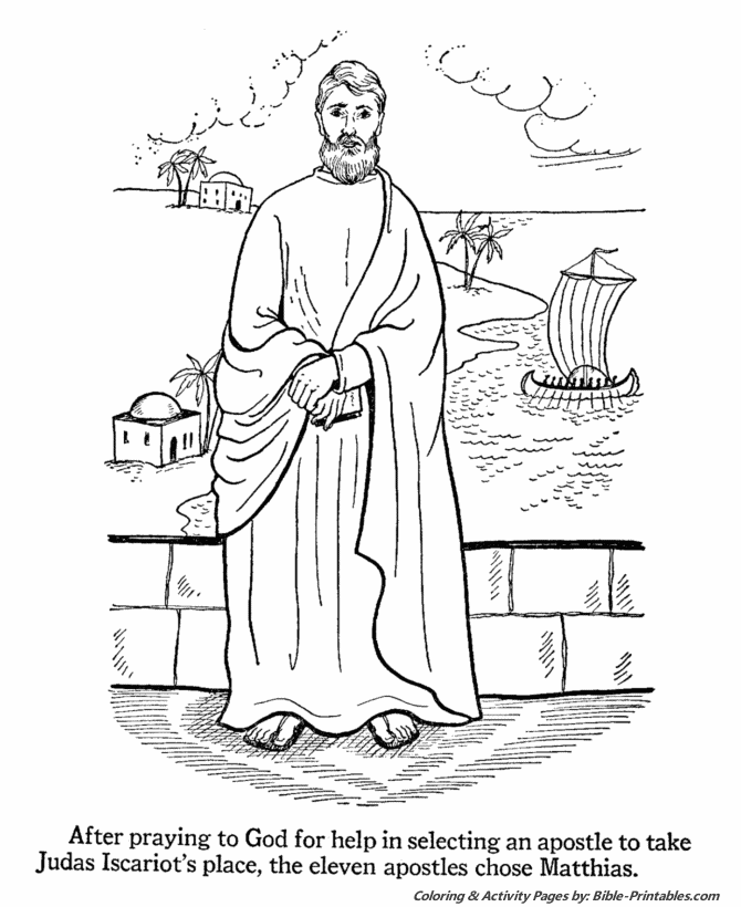 The Apostles Coloring Pages 11