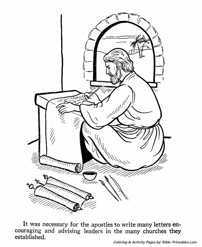 john the apostle coloring pages - photo #10