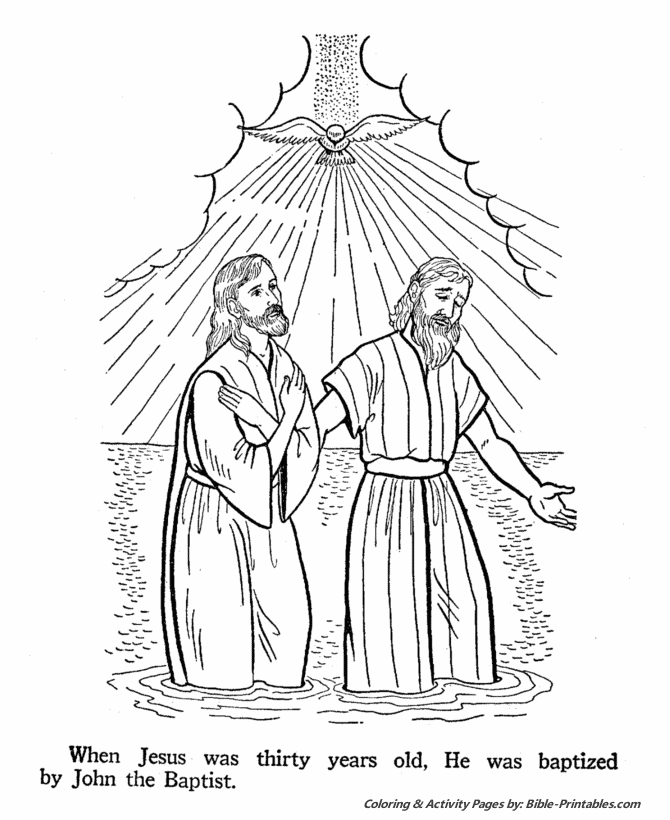 John the Baptist Coloring Pages 2
