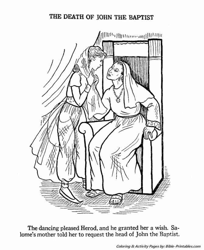 John the Baptist Coloring Pages 4