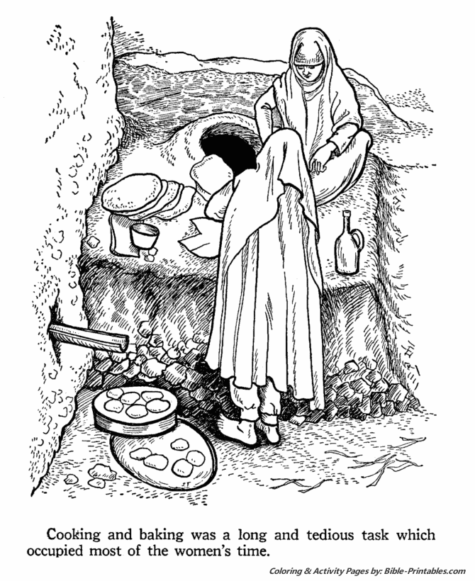 Bible Life and Times Coloring Pages 7