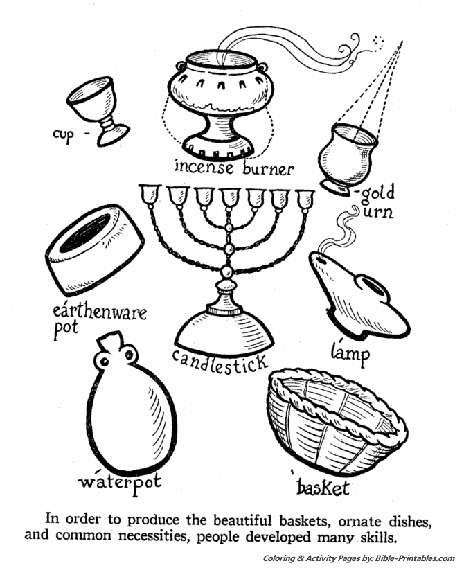 Bible Life and Times Coloring Pages 13
