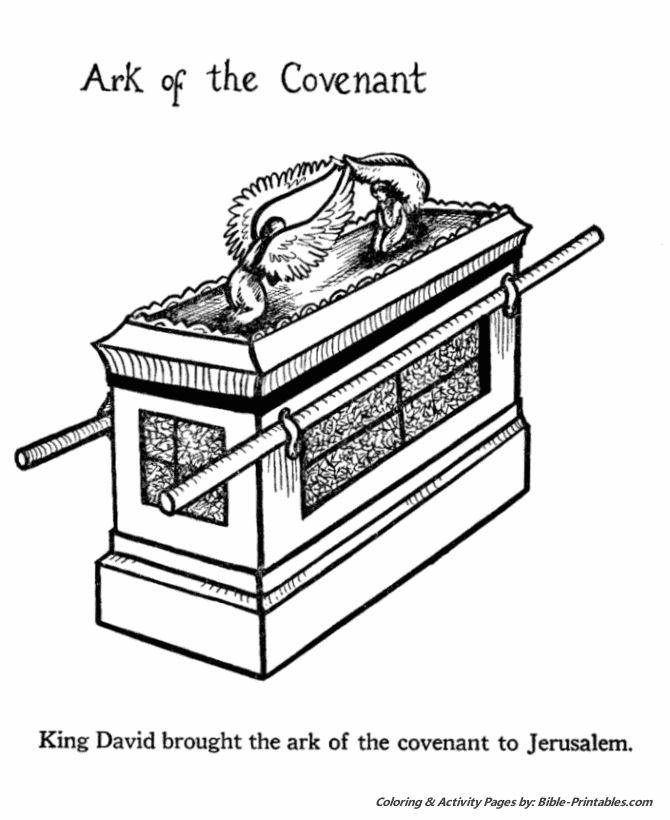 Bible Life and Times Coloring Pages Arc of the Covenant Bible