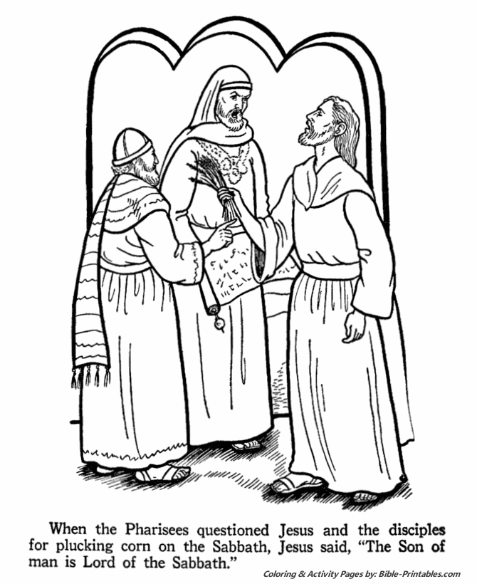 Jesus Teaches Coloring pages 6