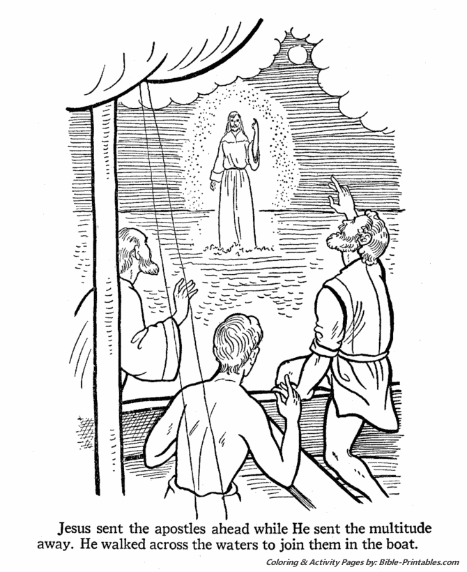 Jesus Teaches Coloring Pages 11